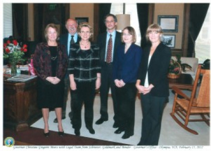 Governor Gregoire recognizes SGB attorneys for their work writing amicus briefs on her behalf supporting the Affordable Care Act