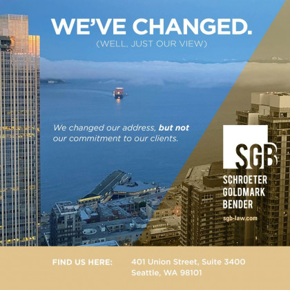 Schroeter, Goldmark & Bender has moved!