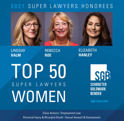 Three SGB Lawyers Recognized as Top Fifty Super Lawyers Women in Washington for 2021