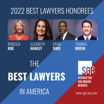 Four SGB attorneys recognized in Best Lawyers for 2022