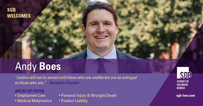 SGB welcomes attorney Andy Boes